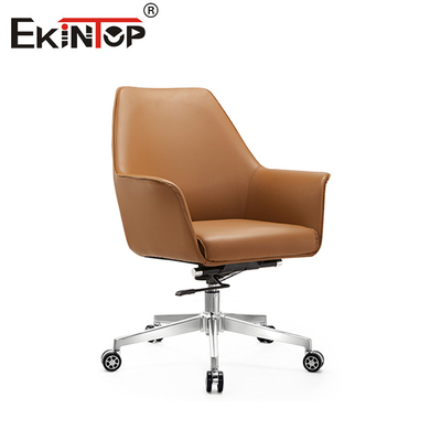 Sedile in pelle ergonomica con appoggio lombare con appoggio per braccio in PU