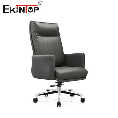 Pu Ergonomic Office Chair in cuoio con poggiatesta a rotazione