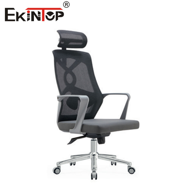 Sedile da ufficio con schiena alta ergonomica con poggiatesta per lavoro