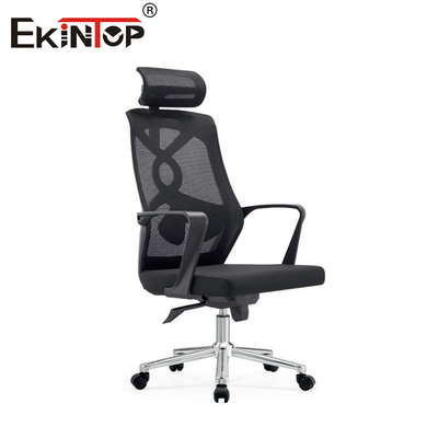 Luxury Black Mesh Office Chair con altezza della schiena regolabile e braccioli