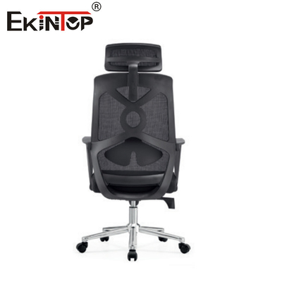 Luxury Black Mesh Office Chair con altezza della schiena regolabile e braccioli