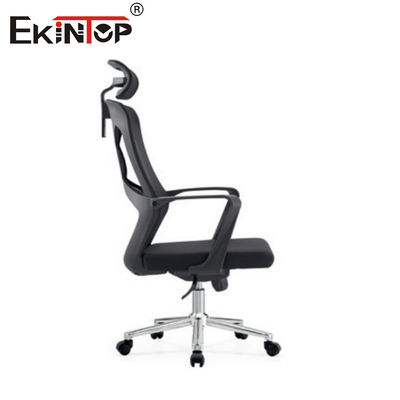 Luxury Black Mesh Office Chair con altezza della schiena regolabile e braccioli