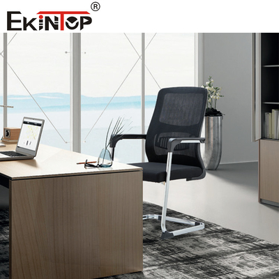 Sedie da ufficio ergonomiche con tessuto a maglia e braccioli in stile moderno