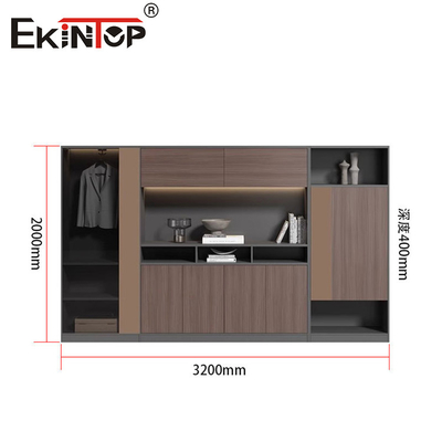 Grandi gabinetti in legno in stile moderno con porta scorrevole