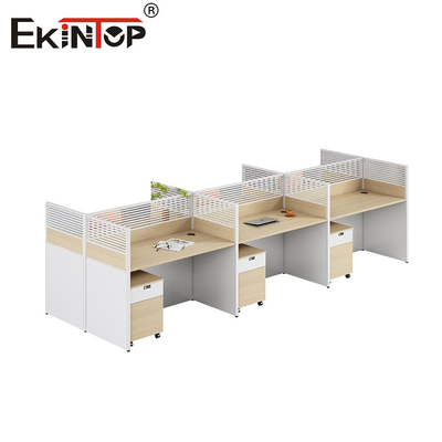 Stazione di lavoro modulare in stile moderno con armadietto di stoccaggio del materiale in legno