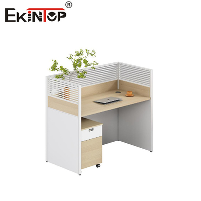 Modern Design Walnut Office Workstation Staff Desk per lo spazio ufficio