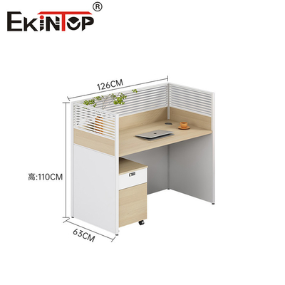 Modern Design Walnut Office Workstation Staff Desk per lo spazio ufficio