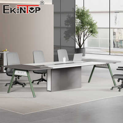 Mobili da ufficio gambe metalliche scrivania in legno in stile moderno produttore