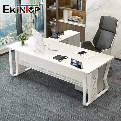 Stile minimalista scrivania bianca per ufficio mobili designer scrivania ergonomica
