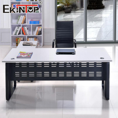 Stile minimalista scrivania bianca per ufficio mobili designer scrivania ergonomica