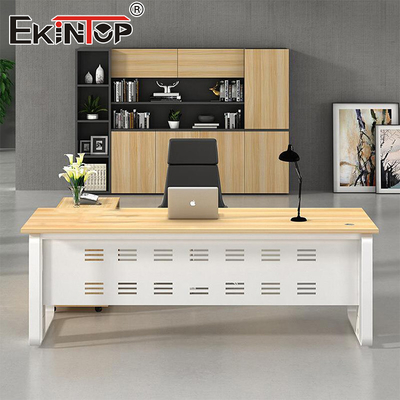 Walnut Sturdy Wood Desk Manager Desk Designer Desk per ufficio