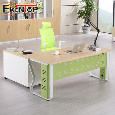 Walnut Manager Ufficio esecutivo scrivania stile moderno scrivania d'angolo in legno