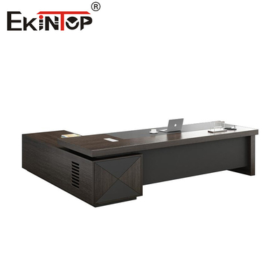 Scrivania di ufficio in legno grande scrivania con cassetti