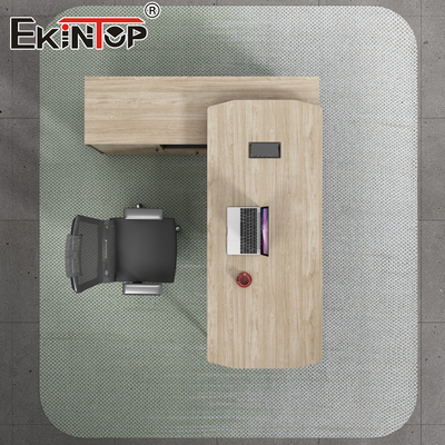 Modern Office Desk Computer Desk Materiale legno scrivania esecutiva con superficie di carta finita