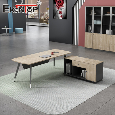 Mobili da ufficio di design moderno Tavolo da scrivania in legno Tavolo esecutivo con cassetti
