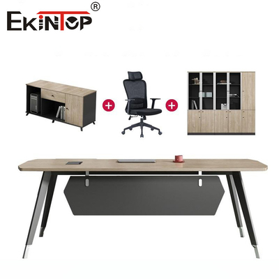 Modern Office Space Custom Commercial Office Desk Executive Desk con cassettiere