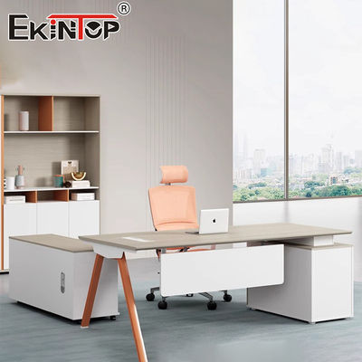 Tavolo per ufficio moderno Tavolo per ufficio ergonomico Tavolo per ufficio esecutivo In legno Mobili per scrivania modulari
