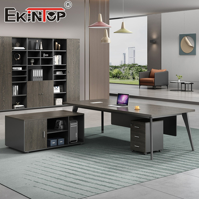 Alte qualità Boss di lusso L-forma MDF tavolo ufficio scrivania mobili da scrivania modulari