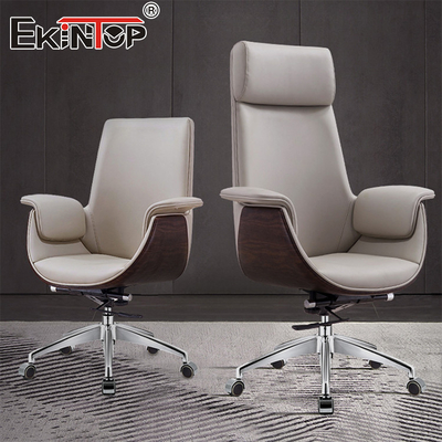 Modern Style Manager Poltrona da ufficio in pelle con ruote Poltrona da disegno ergonomica
