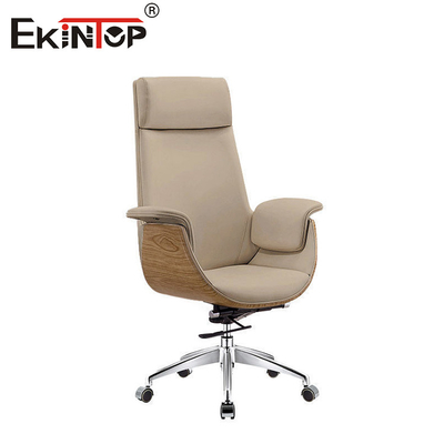 Sedile da ufficio in pelle ergonomica con altezza regolabile