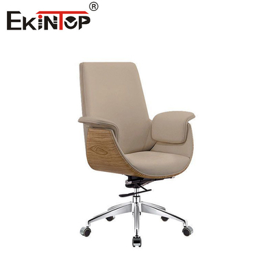 Sedile da ufficio in pelle ergonomica con altezza regolabile