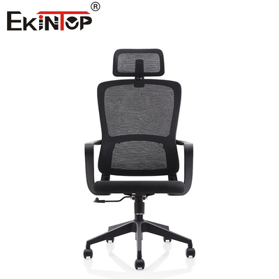Mobili ergonomici Modern Reception Desk Chair di ufficio in tessuto girevole con controllo di chiusura a inclinazione