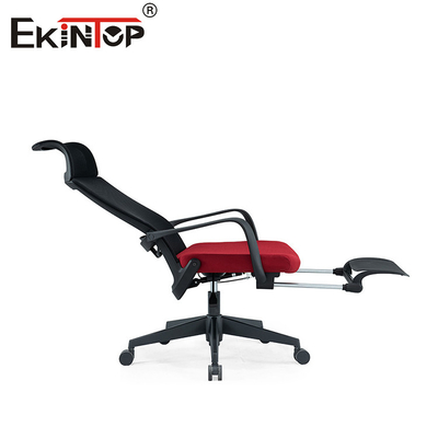 Sedia di ufficio girevole con ruote a maglia ergonomica con base in nylon robusta