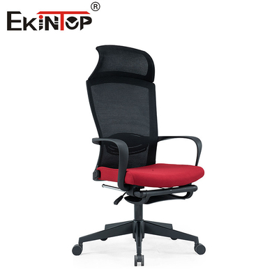 Sedia di ufficio girevole con ruote a maglia ergonomica con base in nylon robusta