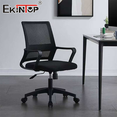 Sedie confortevoli rotanti di tessuto ergonomico maglia seduta esecutiva seduta da ufficio robusta