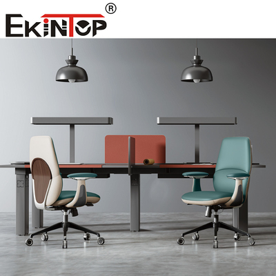 Sedile da ufficio ergonomico regolabile in cuoio verde