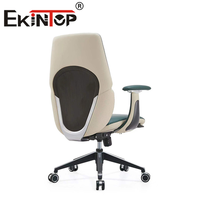 Sedie da ufficio giratoria ergonomica in pelle moderna di alta qualità Sedie da club in pelle