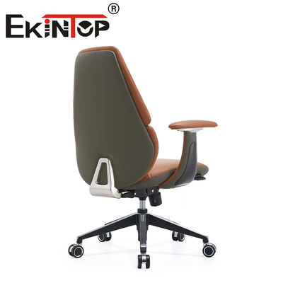 Sedie da ufficio ergonomiche girevoli Sedie da club in pelle con appoggio regolabile