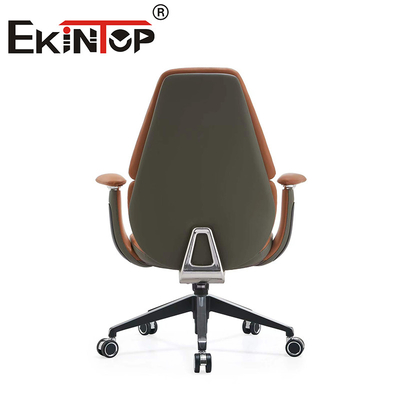 Sedie da ufficio ergonomiche girevoli Sedie da club in pelle con appoggio regolabile