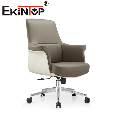 Sedie in pelle mobili da ufficio regolabili design ergonomico girante Sedie in pelle vegetariana