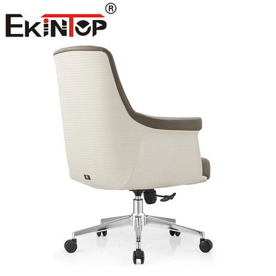 Sedile esecutivo ergonomico a schiena media Computer PU in pelle Sedile in pelle vegana