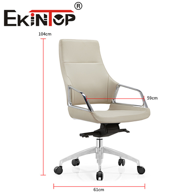 Sedia da scrivania in pelle di design moderno e executive Sedia da scrivania ergonomica in pelle vegana