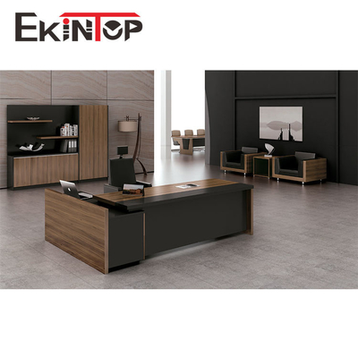 ODM a forma di L dello scrittorio di legno moderno 2400mm×1850mm×750mm della melammina