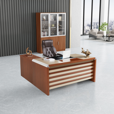 La L modella la scrivania per rifinitura lucida di superficie solida acrilica delle forniture di ufficio alta