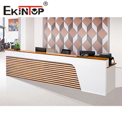 Materiale modulare minimalista di legno di pino della Tabella di ricezione per Officeworks
