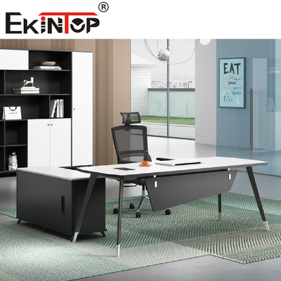 Lo scrittorio moderno L di stile modella lo scrittorio esecutivo di lusso per le forniture di ufficio
