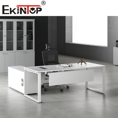 Tabella a forma di L di legno moderna dell'ufficio esecutivo di ufficio dello scrittorio di lusso delle forniture