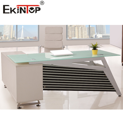 OEM Contemporary Glass Office Desk ridefinisci il tuo spazio di lavoro con eleganza moderna