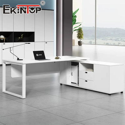 Disponibile a basso costo Disegno Moderno L-Shaped Office Desk Samples