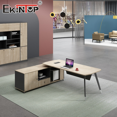 Scrivania Walnut in stile moderno Scrivania esecutiva con cassetti Funzione estensibile