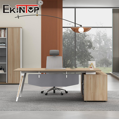 Modern Office Desk Design a forma di L stile contemporaneo scrivania su misura