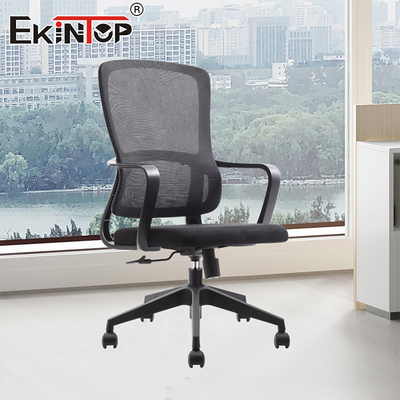 Mobili ergonomici Modern Reception Desk Chair di ufficio in tessuto girevole con controllo di chiusura a inclinazione